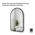 thumbnail image 4 of Umbra Hub 24 x 36" Arch Wall Mirror Black, 4 of 8