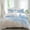 Blue, variant on Turquoise Waves Coastal Set of 4 Bedding Quilt Covers, Seaside Summer Beach Ocean 4-Piece Bed Sheet Set with Extra Soft Bed Sheets Quilt Cover Pillowcase, Queen