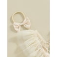 thumbnail image 5 of BemeyourBBs Baby Girls First Birthday Outfit 1st Birthday Party Dress Newborn Fairy Tulle Tutu Romper Dress Floral Embroidery Bodysuit Cake Smash Dresses, 5 of 9
