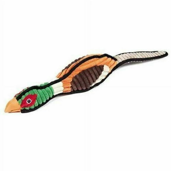 Large Flying Flock Dog Toys Plush Corduroy Canvas Birds Squeakers Pick Character (Pheasant)