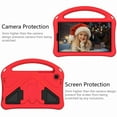 thumbnail image 2 of Allytechgroup Kids Case for Samsung Galaxy Tab A7 Lite 8.7" 2021( SM-T220/225/227), Slim EVA Shockproof Heavy Duty Case with Foldable Kickstand / Handle Kids Friendly Case, Red, 2 of 5