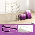 thumbnail image 6 of Costway 15 Drawer Rolling Organizer Cart Utility Storage Tools Scrapbook Paper Multi-Use Purple, 6 of 10