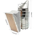 thumbnail image 2 of Fumoir d'Abeilles en Acier Inoxydable Équipement et Outils d'Apiculture, 2 of 5