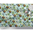 thumbnail image 2 of Soimoi Poly Georgette Fabric Coin Pot & Cups Print Sewing Fabric Yard 42 Inch Wide, 2 of 3