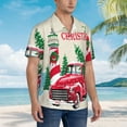 thumbnail image 5 of Easygdp Merry Christmas 1 Men's Hawaiian Shirts Print Lapel Short Sleeve for Beach, vacation, party, casual occasions - X-Large, 5 of 9