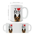 thumbnail image 4 of WIRESTER 11oz 325ml Ceramic Tea Cup Coffee Mug With Handgrip For Gift, Birthday, Anniversary, Christmas - I Love My German Shepherd Dog, 4 of 7
