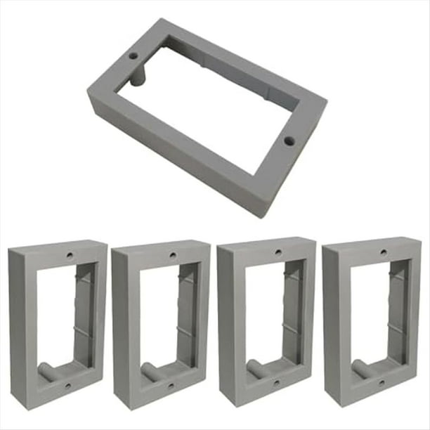 Extensor de Caja de Salida de una Sola Unidad de 1/2 Pulgada: Solución de Extensión de Caja Eléctrica para Interruptores y Tomas de Corriente de Caja de Salida Eléctrica