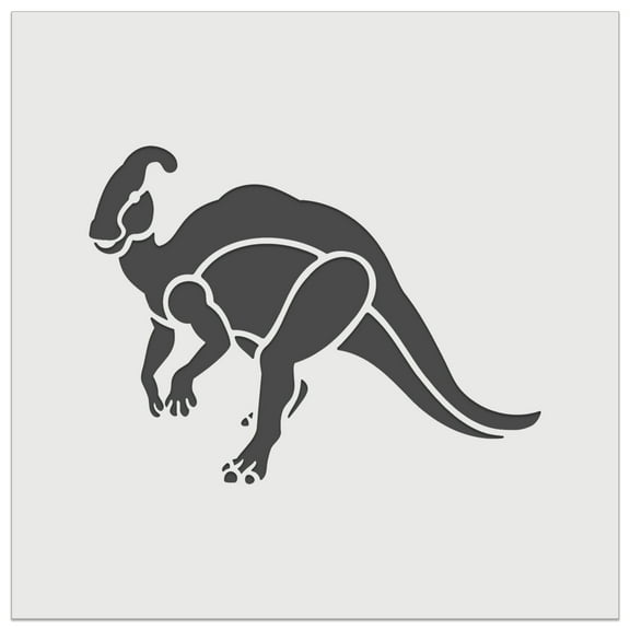 Parasaurolophus Dinosaur DIY Cookie Wall Craft Stencil - 5.5 Inch