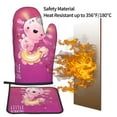 thumbnail image 5 of Bingfone Cute Pink Axolotl A Print Oven Mitts Pot Holders Set 2 PCS for Kitchen for Cooking Grilling Baking BBQ Pot Holders Cook Essentials, 5 of 7
