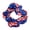 Blue American Flag, variant on Patriotic Hair Scrunchies, American Flag Stars and Stripes Satin Hair Ties, Soft Elastic Oversized Ponytail Holder for Independence Day, Red White and Blue Hair Accessories for Women and Girls