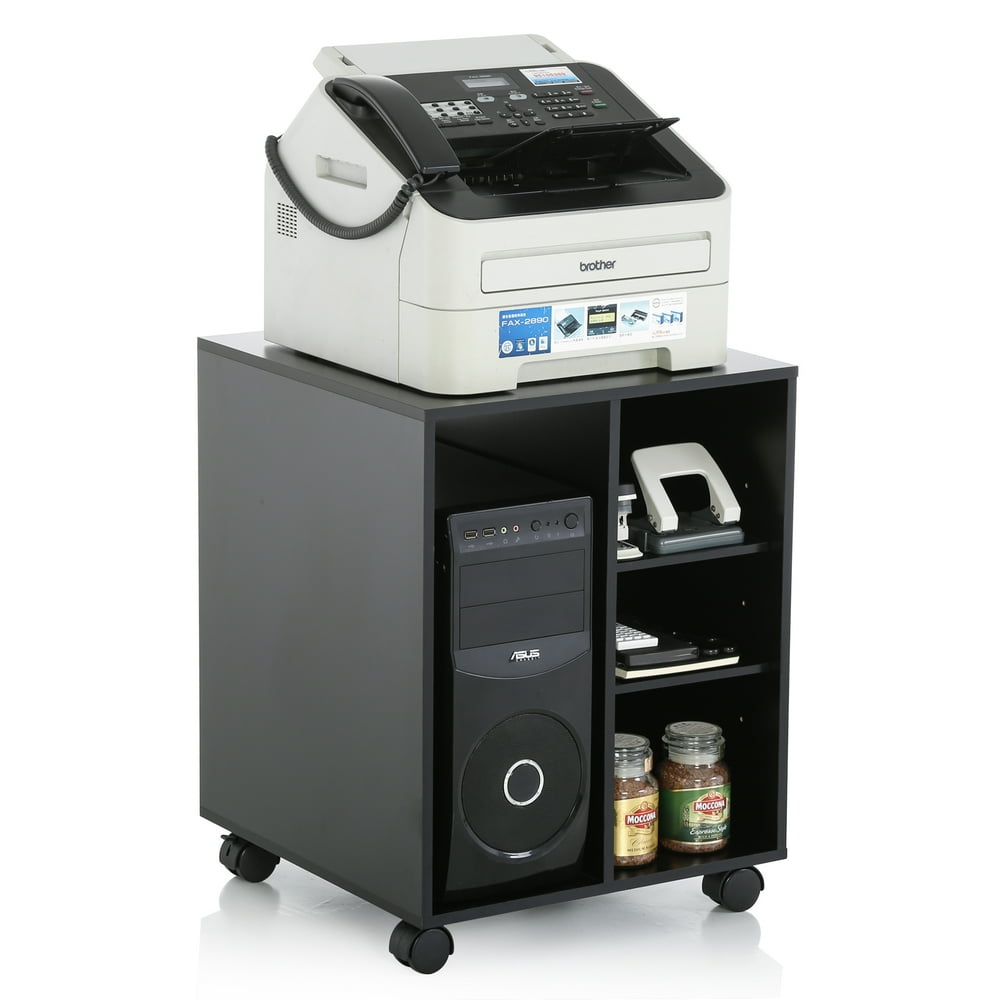 FITUEYES Printer Stand Storage Drawers File on Casters Wheels