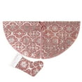 thumbnail image 2 of AMERTEER Tree Skirt Christmas Under Tree Foot Mat Snowflake Decoration Polyester Floor Gift Stocking Pad Set, 2 of 7