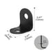 thumbnail image 2 of Soporte en ángulo de 12 x 12mm de metal negro en forma de L, protector de muebles de escritorio, 25pcs, 2 of 7