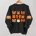thumbnail image 7 of Enjoytime Womens Halloween Sweatshirts Pumpkin Print Long Sleeve Pullover Top Fall Fashion Lightweight Casual Sweatshirt, 7 of 7