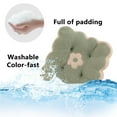 thumbnail image 3 of chaungfeng Plush Biscuit Cushion Decorative Cookie Floor Pillow 15.7in, Cute Flower Square Shaped Velvet Home Office Chair Cushion Non Slip Thickened Seating Cushions Butt Cushion, 3 of 7
