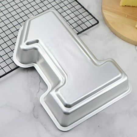 

VOSS First Birthday Cake Pan Kids 3D Number One Cake DIY Decorating Tool
