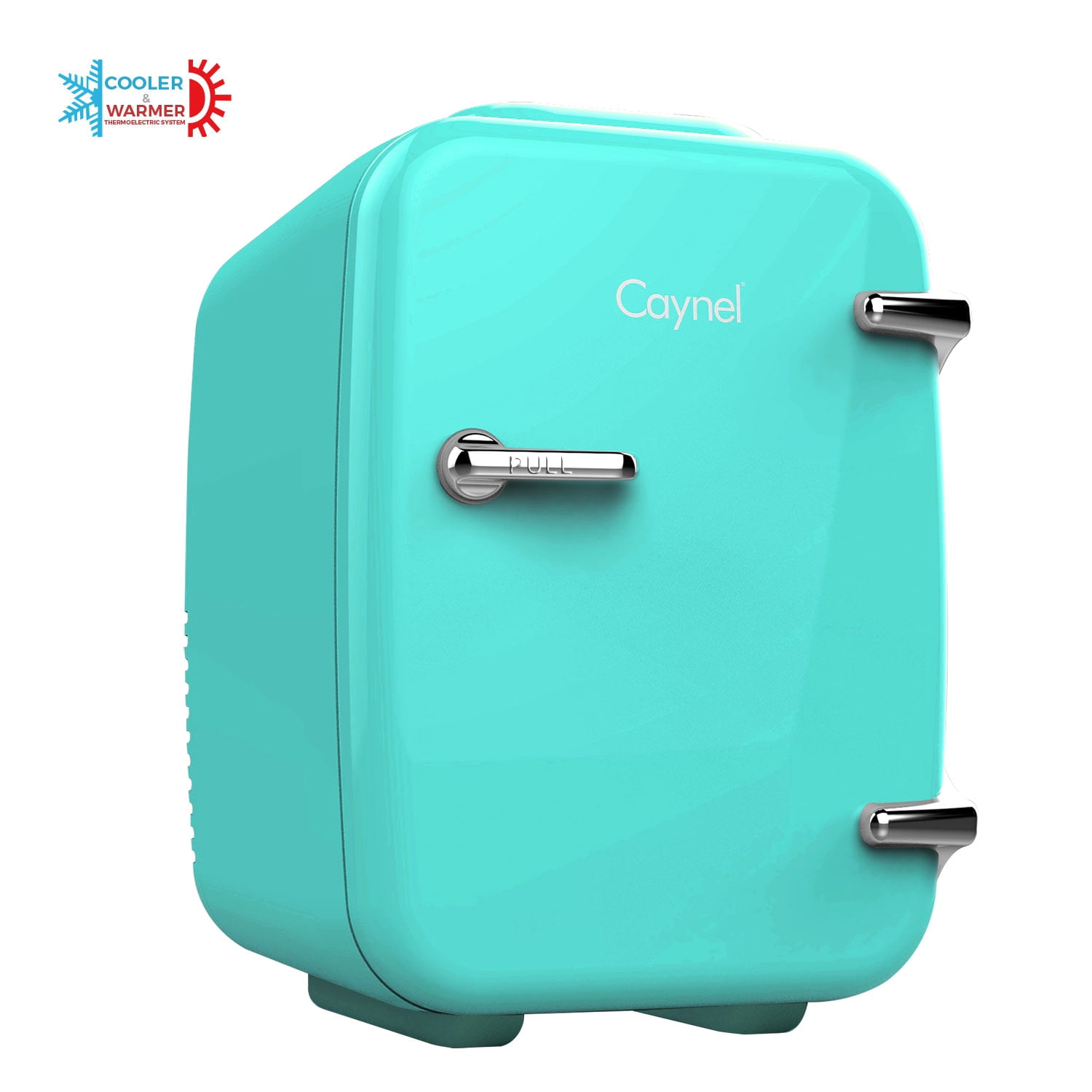 Caynel 4Liter/6 Can Portable Mini Fridge for Home, Office and Car, AC
