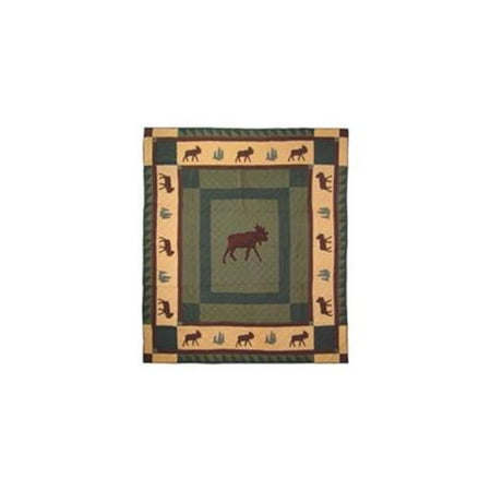 Patch Magic QTMSTR Moose Trail, Quilt Twin 65 x 85 inch
