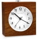 thumbnail image 1 of Mañana Funciona con pilas Función de repetición Despertador Viaje Madera Iluminar Despertador analógico Silencioso Sin tictac Reloj de aguja Alarma de sonido ascendente JAMW Sencillez, 1 of 5