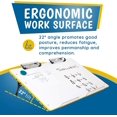 thumbnail image 2 of Visual Edge - Slant Board for Writing - Adjustable, Portable Workstation with Magnetic Whiteboard & 22° Angle for Optimal Writing & Reading - Ergonomic Desk for Teachers & Students - Yellow, 2 of 8
