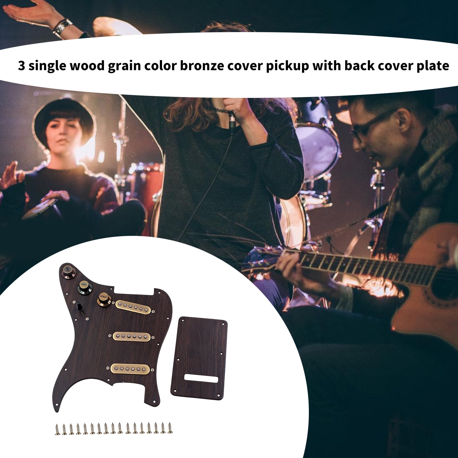 11 Holes Electric Guitar Prewired Loaded Pickguard Set Single Coil Pickup Replacement