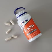 NOW Supplements, 5-HTP (5-hydroxytryptophan) 100 mg, Neurotransmitter Support*, 60 Veg Capsules