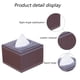 thumbnail image 3 of Dispensador de papel higiénico multifuncional retro de cuero con tapa para caja de pañuelos, dispensador de papel higiénico moderno, 3 of 5