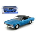 thumbnail image 1 of Maisto Special Edition 1:18 Scale 1971 Chevrolet Chevelle SS 454 Sport Coupe, Black with Detailed Interior and Functional Features, Includes Plastic Display Stand, 1 of 7