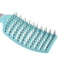 thumbnail image 7 of Unique Bargains 1Pc Wide Curved Vented Hair Brush Detangle Brush for Tangles and Knots Hair Brush for Men and Women Blue, 7 of 7