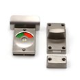 thumbnail image 1 of Cerradura de privacidad para baños públicos, cerradura de privacidad de acero inoxidable con indicador de puerta vacía reversible rojo activado verde, operación conveniente para baños, inodoros y, 1 of 5