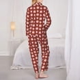 thumbnail image 6 of Wukai Cute Pig with Coins Print Women's Pajama Set - Soft Long Sleeve Sleepwear for Comfort and Style-Large, 6 of 9