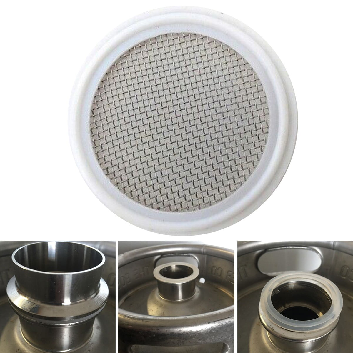 2 In Tri-Clamp Gasket With Stainless Mesh Screen Distilling Carbon Filter Gin 