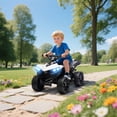 thumbnail image 2 of Qaba VTT pour Enfants à 4 Roues avec Musique et Lumières pour 37 à 72 Mois, Blanc, 2 of 10