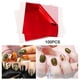 thumbnail image 3 of 100 hojas de papel dorado multiusos para decoración de uñas, manualidades y vacaciones rojo de doble cara, 3 of 9