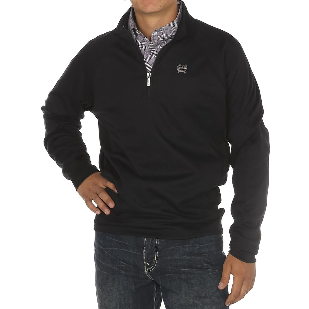 Cinch Apparel Cinch Apparel Mens Navy 1/4 Zip Pullover Sweater