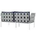 thumbnail image 5 of Afuera Living Patio Loveseat in Navy and White, 5 of 5