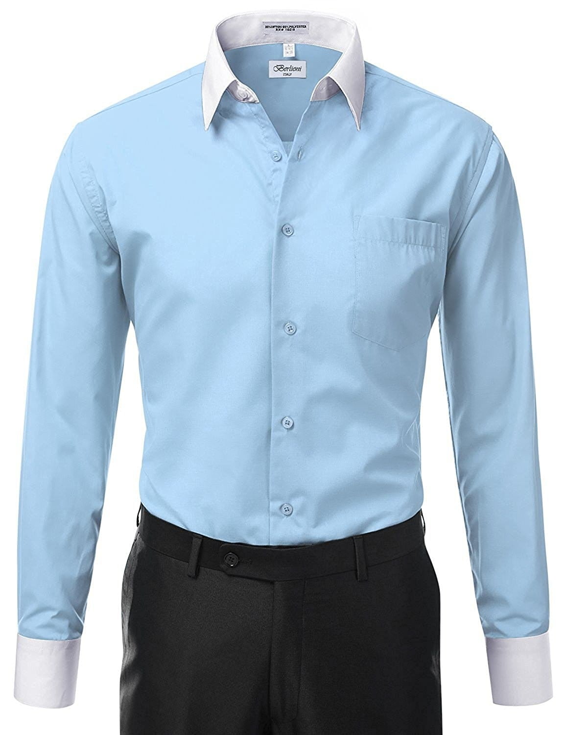 Two tone french cuff dress cheap shirts