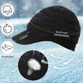 thumbnail image 2 of 2 Sets Winter Hats Gloves for Women Knit Beanie Slouchy Women Winter Brim Hat Women Touchscreen Glove Winter Beanie with Brim, 2 of 7