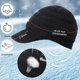thumbnail image 2 of 2 juegos de gorros y guantes de invierno para mujer, gorro de punto holgado, gorro de invierno con ala, guante para pantalla táctil, gorro de invierno con ala., 2 of 7