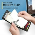 thumbnail image 4 of Leather Slim Smart Wallet for Men Credit Card Holder Money Clip, 4 of 5