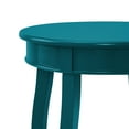 thumbnail image 3 of Linon Wren 18.5" Round Accent End Table with Shelf in Teal Blue Painted Wood, 3 of 6