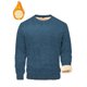 thumbnail image 5 of pstuiky camisa de manga larga para hombre, Blusa/camiseta informal y moderna de color liso con cuello redondo y manga larga para hombre tops de invierno para hombre l, 5 of 5