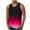 Hot Pink, variant on Men's Print Tank Top Sleeveless Sports Crew Neck Casual Hot Pink T-shirt Tank Size XL