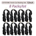 thumbnail image 2 of Cabello trenzado francés GOTEFERBE, 30 cm, sintético, 8 paquetes, 2 of 8