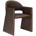 thumbnail image 5 of Talia   Vegan Leather Dining Armchair in Espresso, 5 of 9
