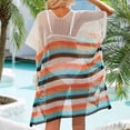 thumbnail image 5 of Taqqpue Women Swimsuit Crochet Swim Cover Up Summer V Neck Bathing SuitVacation Outfits Swimwear Mesh Knit Plus Size Beach Dress, 5 of 10