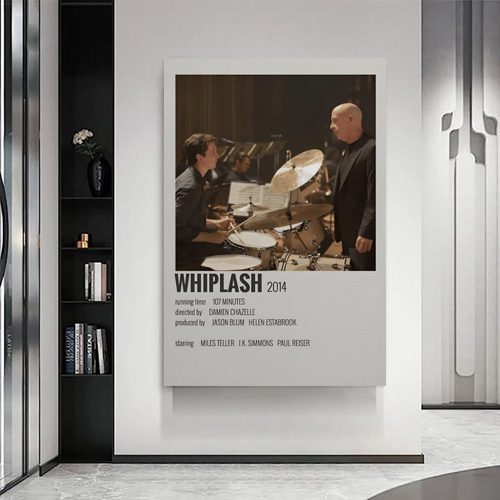 Whiplash Movie Canvas Poster Paintings Prints Posters Wall Art Modern Home Office Family Bedroom Wall Decor(24"Lx36"W Frame)