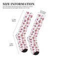 thumbnail image 5 of Bixox Purple Mushroom Print Compression Socks,Compression Socks Women & Men Circulation for Medical,Running,Athletic, 5 of 7