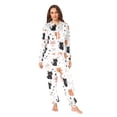 thumbnail image 4 of Adult Onesie Cat and Paw Prints Zipper One-Piece Pajamas Unisex with Pockets, 4 of 6