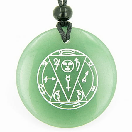 Green Rutilated Quartz Necklace - Sun Talisman from the Sage of the Pyramids Green Quartz Pendant Necklace